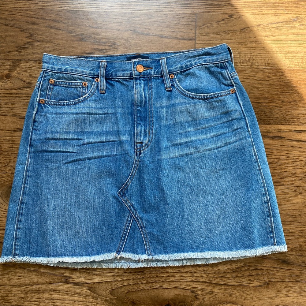 J. Crew Denim Blue Skirt